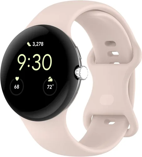Vista 9 de Compatible con correas de reloj Google Pixel, silicona suave, correa deportiva ajustable para Google Pixel Watch 3 de 1.614 pulgadas/Pixel Watch