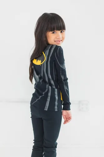 Vista 2 de DC Comics Justice League Robin - Conjunto de pijama para cosplay, camisa y pantalones, para niños pequeños y grandes