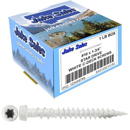 Vista 29 de #10 x 1-3/4" Graystone - Tornillo de madera recubierto exterior de madera Torx/Star Drive Head - Compatible con madera AQC (1 libra ~ 130 tornillos)