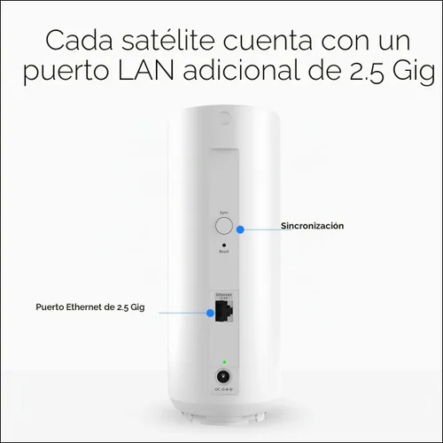 Vista 4 de NETGEAR Orbi Serie 370 Sistema de malla WiFi 7 de doble banda para el hogar (RBE372) - Router inalámbrico (sin módem) + 1 extensor, características