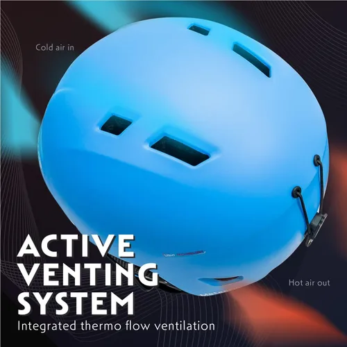 Vista 6 de STOMP Casco deportivo de esquí y snowboard para hombres y mujeres con forro extraíble y lavable y almohadillas para los oídos, certificado CE y ASTM