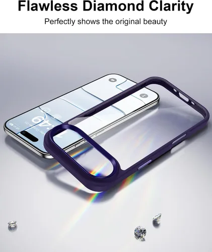 Vista 304 de HOOMIL Funda para iPhone 7 Plus/iPhone 8 Plus de 5.5 Pulgadas, sin amarillamiento, protección contra caídas, cubierta trasera dura transparente