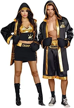 Vista 6 de Dreamgirl - disfraz de campeón mundial de boxeo para mujeres