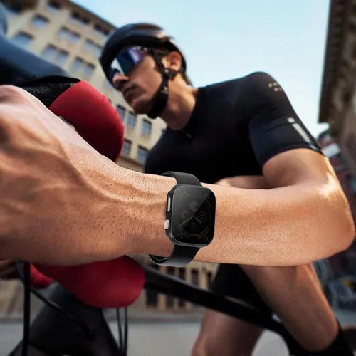 Vista 7 de Paquete de 2 fundas con protector de pantalla de privacidad para Apple Watch SE 3 (2025) / SE2 / SE/Series 6/5/4 de 1.575 pulgadas, funda protectora