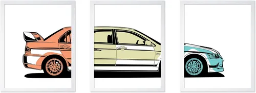 Vista 18 de Poster Master Póster de coche – Impresión clásica de coche – Arte de vehículo – Gran decoración de pared de garaje u oficina – 8 x 10 pulgadas