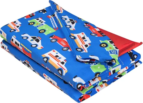 Vista 16 de Wildkin Funda de algodón para siesta para niñas, funda de repuesto suave con solapa cosida, se adapta a alfombrillas de vinilo de 1.5 pulgadas