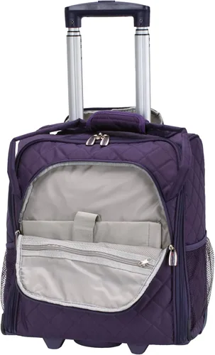 Vista 39 de Rockland Melrose - Maleta con ruedas, de porte vertical, para caber debajo del asiento, Rojo), BF31-RED