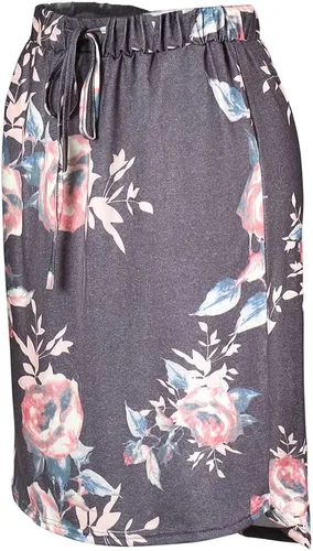 Vista 5 de Wenseny Faldas de tubo hasta la rodilla para mujer, faldas de tubo elásticas, midi, entalladas, con cordón, vestidos diarios