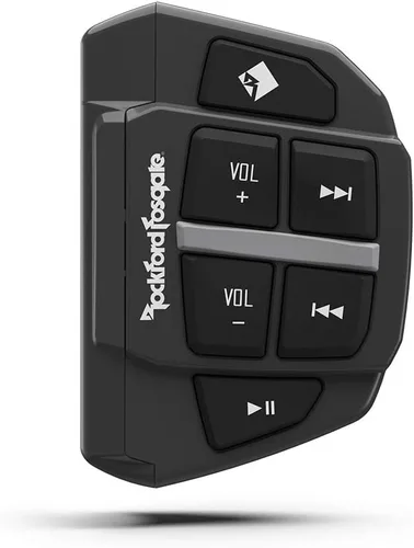 Vista 2 de Rockford Fosgate PMX-BTUR Mando a distancia universal Bluetooth para volante para auto, camión, barco, motocicleta o UTV