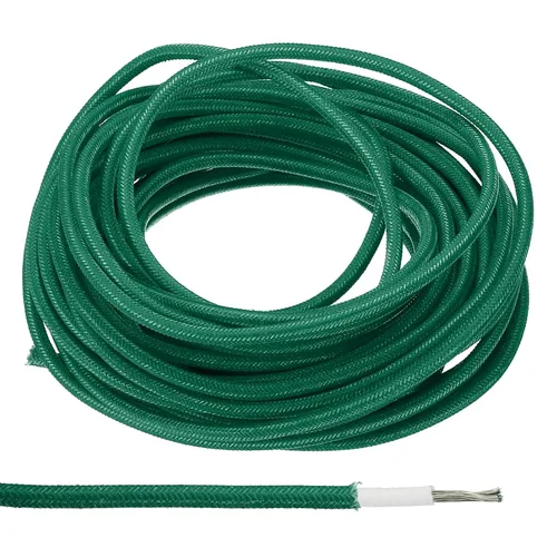 Vista 9 de PATIKIL Cable electrónico 9AWG de 16.4 pies, -30 a 392.0 °F, aislado, resistente a altas temperaturas, cable de silicona flexible eléctrico