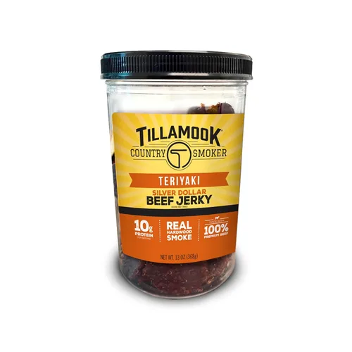 Vista 7 de Tillamook Country Smoker Cecina de Res Silver Dollar Ahumada con Madera Dura Real, Old Fashioned, 13 Onzas