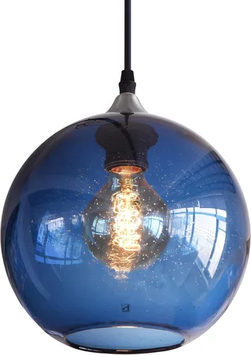 Vista 10 de Iluminación colgante para isla de cocina, luces colgantes de vidrio rústico moderno, globo transparente, luces de burbujas de semillas