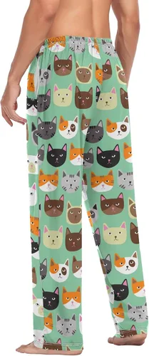 Vista 6 de Cute Sloth Pajama Pants Mens Lounge Pants Super Soft Men Pajama Bottoms with Pockets Drawstring