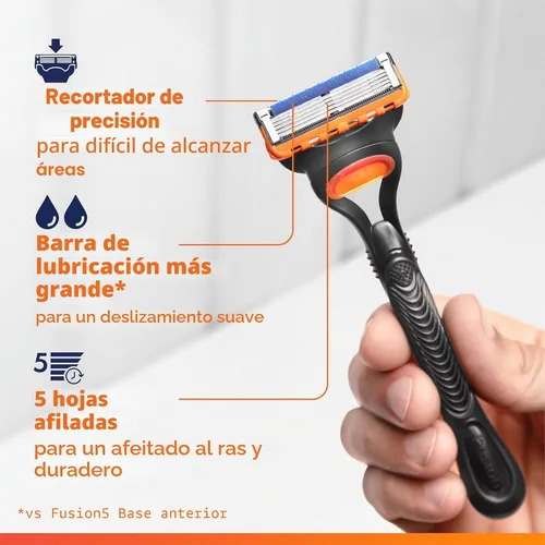 Vista 3 de Pack de 8 cartuchos para Gillette Fusion 5 Power