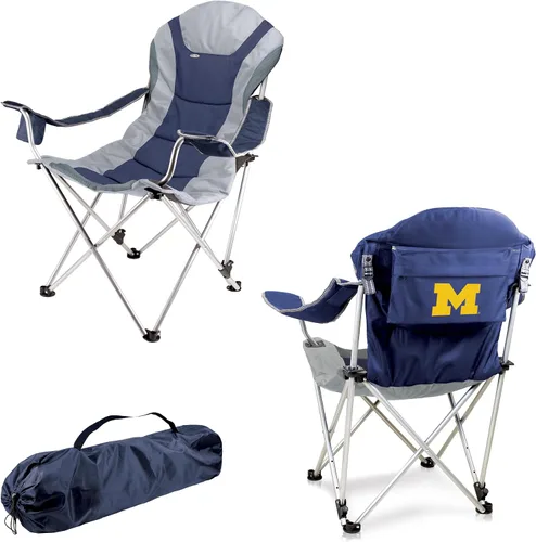 Vista 9 de Picnic TIME NCAA Arkansas Razorbacks Reclining Camp Chair - Beach Chair for Adults - Sports Chair with Carry Bag