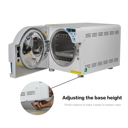 Vista 5 de Getidy 16L 1200W Autoclave esterilizar 304 accesorios completos de acero inoxidable AC110V con pantalla LED digital Sistema de bloqueo de doble