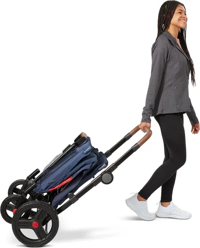 Vista 12 de Radio Flyer Atlas Stroll 'N Wagon, azul marino, para mayores de 1 año, versatilidad de empuje o tracción 3 en 1, plegable con una sola mano, toldo