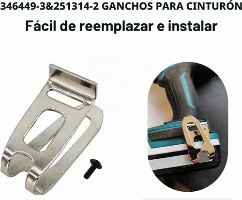 Vista 4 de BLOLACDZ Paquete de 5 pinzas y tornillos para cinturón 346449-3 251314-2