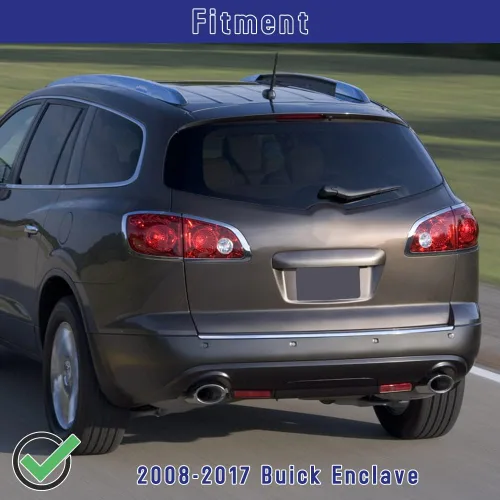 Vista 6 de Kit de brazo y limpiaparabrisas trasero para GM Buick Enclave 2008-2017 Sustituye a 15280813 25820122 · Brazo de plástico premium · Hoja de caucho