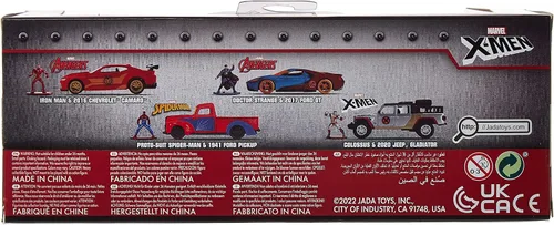 Vista 3 de Jada Toys 253223012, Marvel X Men Jeep Gladiator con figura Colossus, Marvel X Men Jeep Metal Gladiator con rueda libre, puertas abiertas