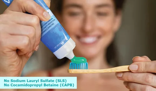 Vista 4 de Verve Ultra SLS-Free Pasta de dientes con flúor, 4.5 onzas (paquete de 4)