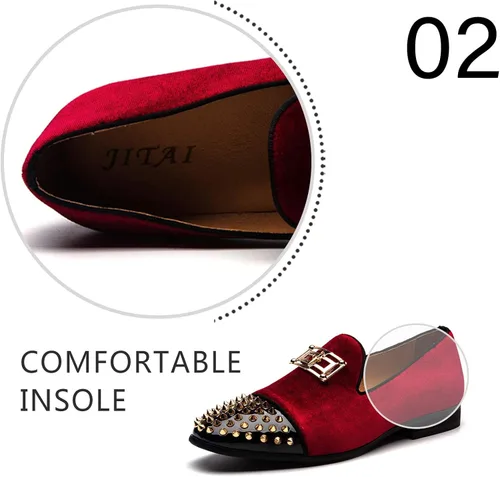 Vista 3 de JITAI Penny Mocasines de piel con forro para hombre