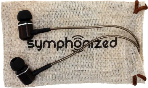 Vista 5 de Symphonized MTRX 2.0 - Auriculares intrauditivos de madera con micrófono y control de volumen, aislamiento de ruido, auriculares con cable