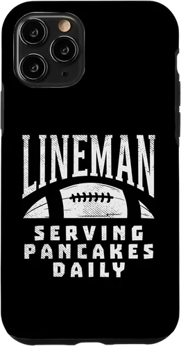 Vista 27 de Funda de regalo para iPhone 16 Ofensive Lineman Serving Pancakes Daily Football