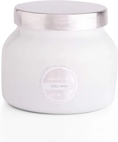 Vista 4 de Capri Blue Volcano Velas perfumadas – Velas en tarro de cristal de lujo para el hogar perfumadas con frutas tropicales y cítricos azucarados, mezcla