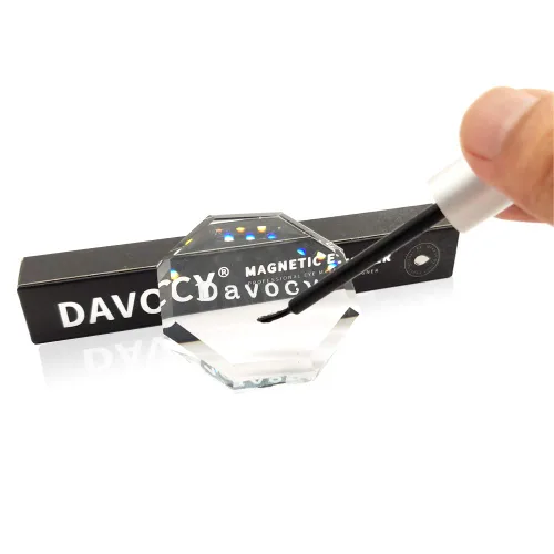 Vista 4 de Delineador de ojos magnético para pestañas magnéticas, fuerte sujeción, sin látex, delineador magnético impermeable para ojos sensibles, no necesita