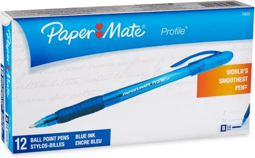 Vista 9 de Paper Mate Profile - Bolígrafos retráctiles, negrita (0.069 pulgadas), negro, 2