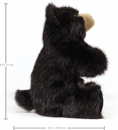 Vista 3 de Folkmanis Marioneta de mano de oso negro bebé, 1 EA