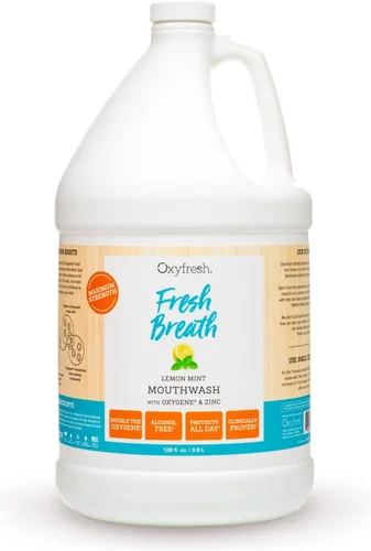 Vista 12 de Premium Oxyfresh - Enjuague bucal de menta y limón - Enjuague bucal para el mal aliento - Enjuague bucal sin SLS y flúor - Sin alcohol, enjuague