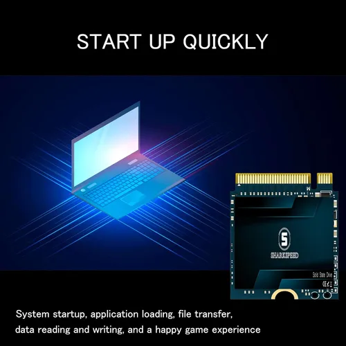 Vista 5 de SSD 256GB M.2 2230 NVMe PCIe Gen 3.0X4 unidad interna de estado sólido, compatible con Steam Deck, ROG Ally, Surface Pro, Ultrabook, laptop, PC