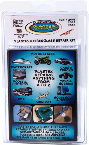 Vista 3 de RecPro Kit de reparación de plástico RV para faldones de guardabarros, bañeras, salpicaderos, tanques de ABS y más (negro)
