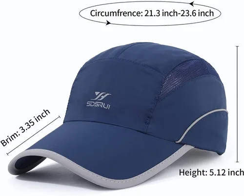 Vista 32 de Gorra deportiva de malla ligera de secado rápido para hombres y mujeres
