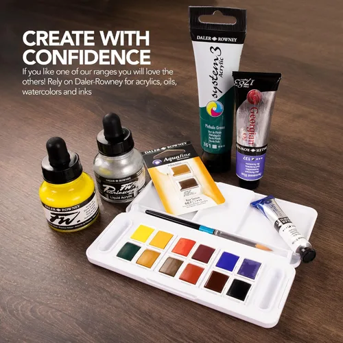 Vista 7 de Daler-Rowney FW - Botella de tinta acrílica nacarada, color plata perla, tinta de dibujo acrílica para artistas y estudiantes, tinta de caligrafía