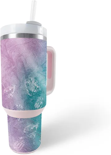 Vista 25 de MightySkins - Vaso con purpurina brillante compatible con Stanley The Quencher H2.0 FlowState de 40 onzas, Crazy Tikis, acabado protector y duradero