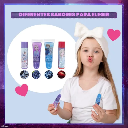 Vista 4 de Set de Maquillaje de Belleza Super Sparkle de Disney Frozen para Niñas con Clips, Brillo de Labios, Pegatinas de Uñas, Bálsamo Labial, Gemas de Uñas