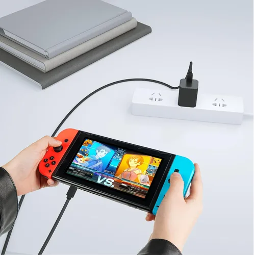 Vista 6 de Cargador de repuesto para interruptor de 10 pies para Nintendo Switch PD, adaptador de cable de carga rápido, diseñado para Nintendo SwitchSwitch