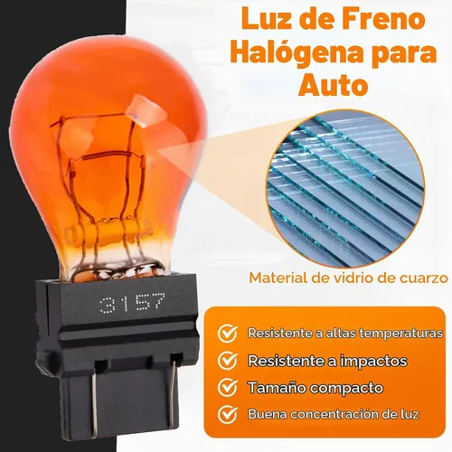 Vista 5 de ecocstm 20 bombillas traseras 3157, bombilla de freno en miniatura 4157, bombilla de señal de giro 3157 4157 impermeable, repuesto para camión, SUV