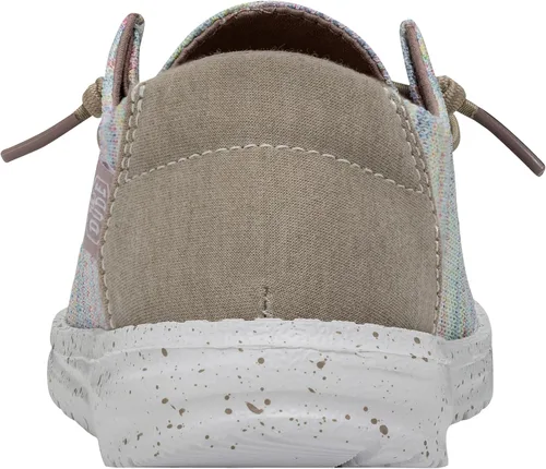 Vista 4 de Hey Dude Wendy Chambray - Zapatos para mujer, mocasines con cordones para mujer, cómodos y ligeros Aurora Blanco 2
