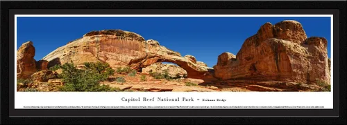 Vista 10 de Blakeway Worldwide Panoramas Capitol Reef Hickman Bridge-Blakeway Panoramas Parque Nacional Pósteres de lujo con doble alfombrilla
