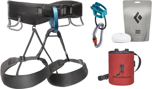 Vista 10 de BLACK DIAMOND Men's Momentum Rock Climbing Harness, Adjustable Loops Moonstone