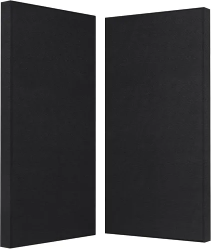 Vista 11 de Paneles acústicos de 2 pulgadas de grosor con soportes para colgar en la pared, 2 paneles de fibra de vidrio de 47.2 x 11.8 pulgadas de absorción