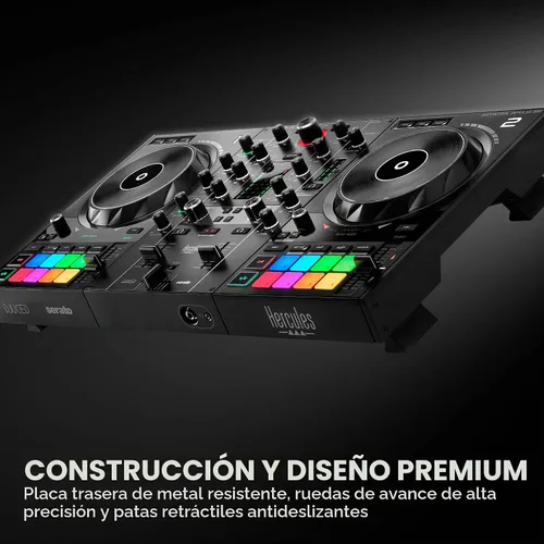 Vista 2 de Hercules DJControl Inpulse 500-2-Deck DJ Controller para Serato y DJUCED