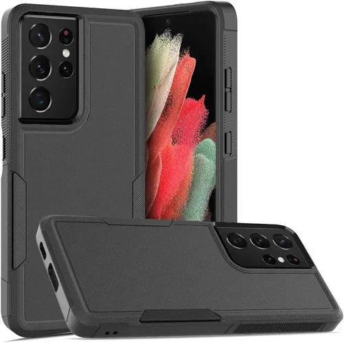 Vista 42 de Funda WOGROO para Samsung Galaxy Z Fold 4 - Funda protectora para teléfono a prueba de golpes, duradera, negra