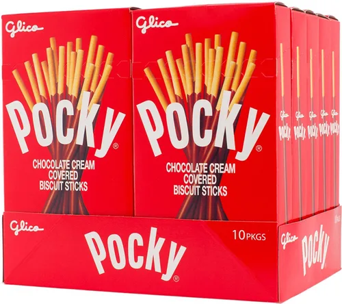 Vista 9 de Pocky Paquete variado de palitos de galletas de 5 sabores (paquete de 5) (total 7.2 onzas) - Sabores clásicos