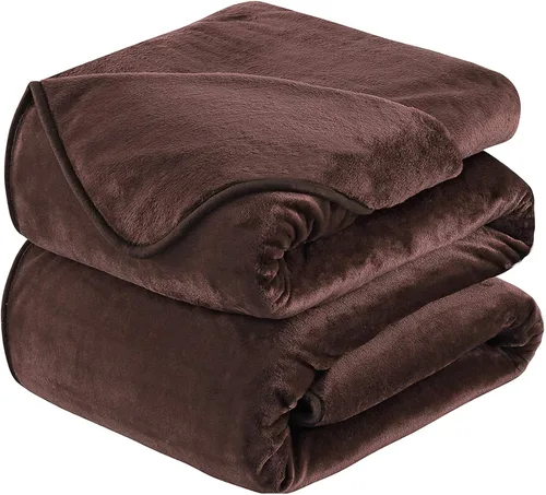 Vista 10 de Manta Snuggle Sac extra mullida, manta de forro polar para viajes, manta para sofá, cama, sofá, manta cálida y suave con patrón a rayas, 50 x 60